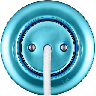 PORCELAIN WALL CABLE GLAND SOCKET SKY BLUE - DYKE & DEAN