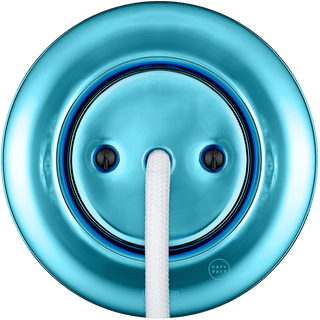PORCELAIN WALL CABLE GLAND SOCKET SKY BLUE - DYKE & DEAN