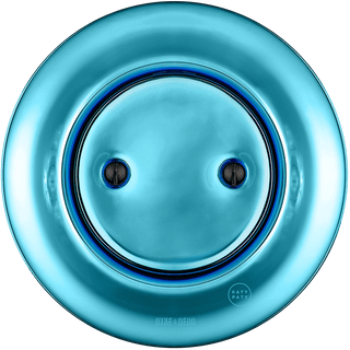 PORCELAIN WALL END PLUG SOCKET SKY BLUE - DYKE & DEAN