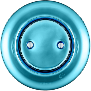 PORCELAIN WALL END PLUG SOCKET SKY BLUE - DYKE & DEAN