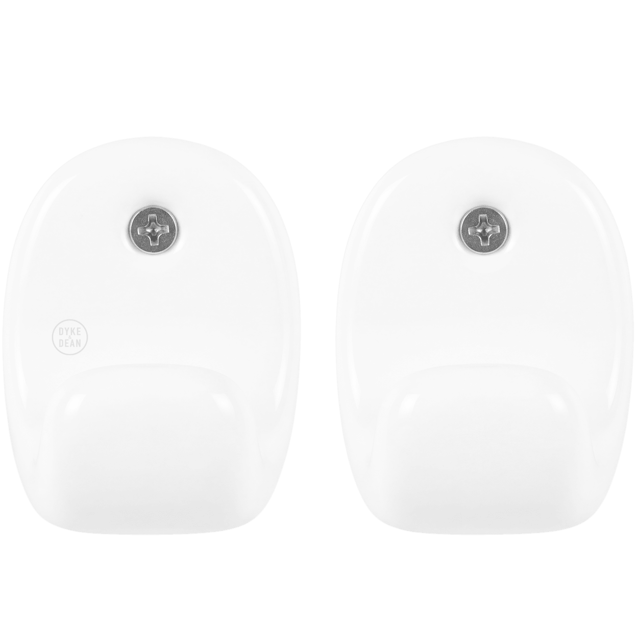 PORCELAIN WALL HOOK SET WHITE - DYKE & DEAN