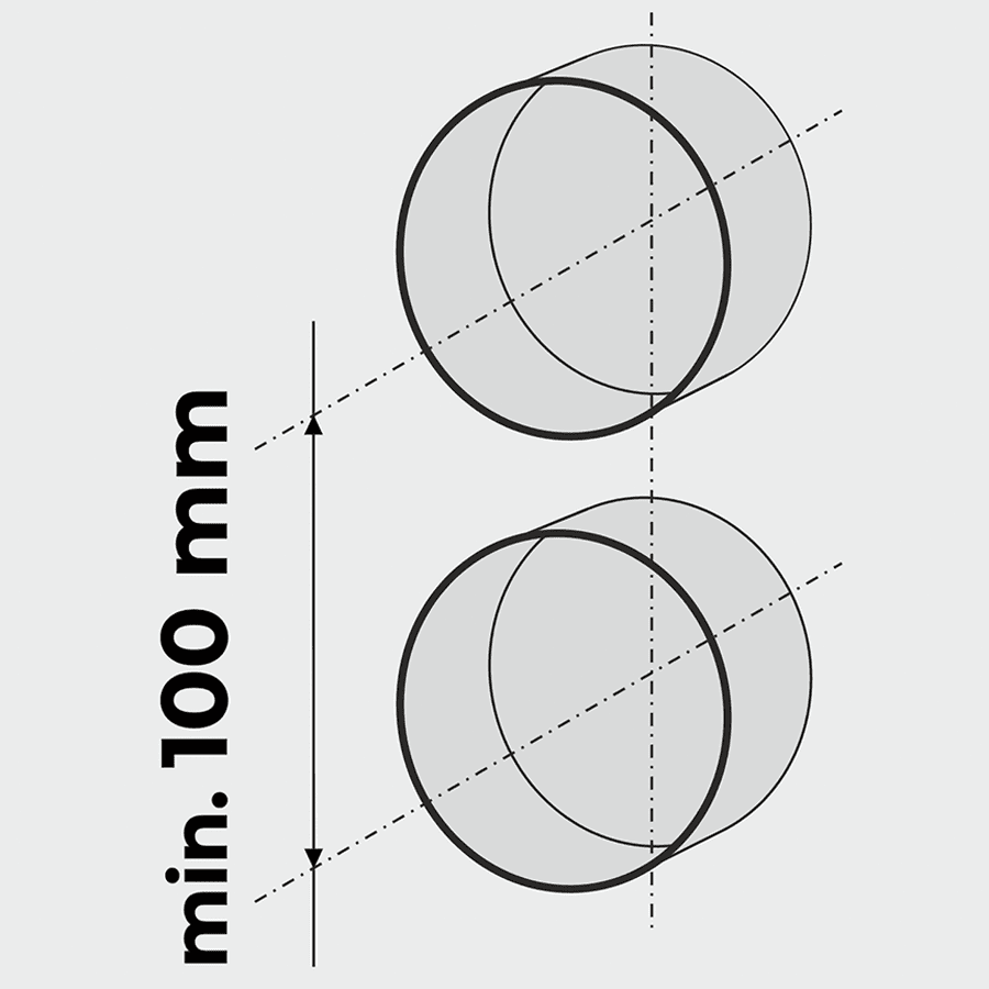 PORCELAIN WALL LIGHT SWITCH CARROT DOUBLE - DYKE & DEAN