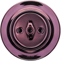 PORCELAIN WALL LIGHT SWITCH PURPLE ROTARY - DYKE & DEAN