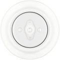 PORCELAIN WALL LIGHT SWITCH WHITE ROTARY - DYKE & DEAN