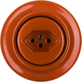 PORCELAIN WALL MOUNTED SWISS SOCKET BRICK RED - DYKE & DEAN