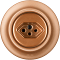 PORCELAIN WALL MOUNTED SWISS SOCKET COPPER - DYKE & DEAN