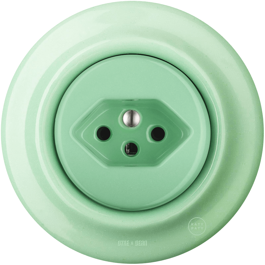 PORCELAIN WALL MOUNTED SWISS SOCKET MINT - DYKE & DEAN