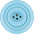 PORCELAIN WALL MOUNTED SWISS SOCKET PASTEL BLUE - DYKE & DEAN