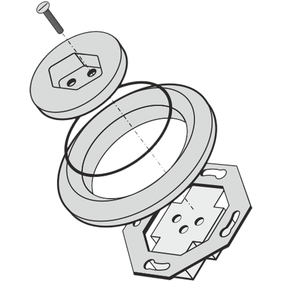 PORCELAIN WALL MOUNTED SWISS SOCKET RED - DYKE & DEAN