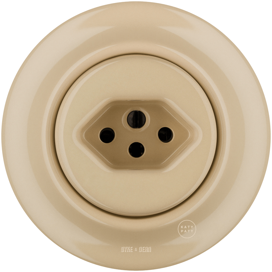 PORCELAIN WALL MOUNTED SWISS SOCKET SAND - DYKE & DEAN