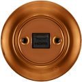 PORCELAIN WALL SOCKET BRONZE HDMI - DYKE & DEAN