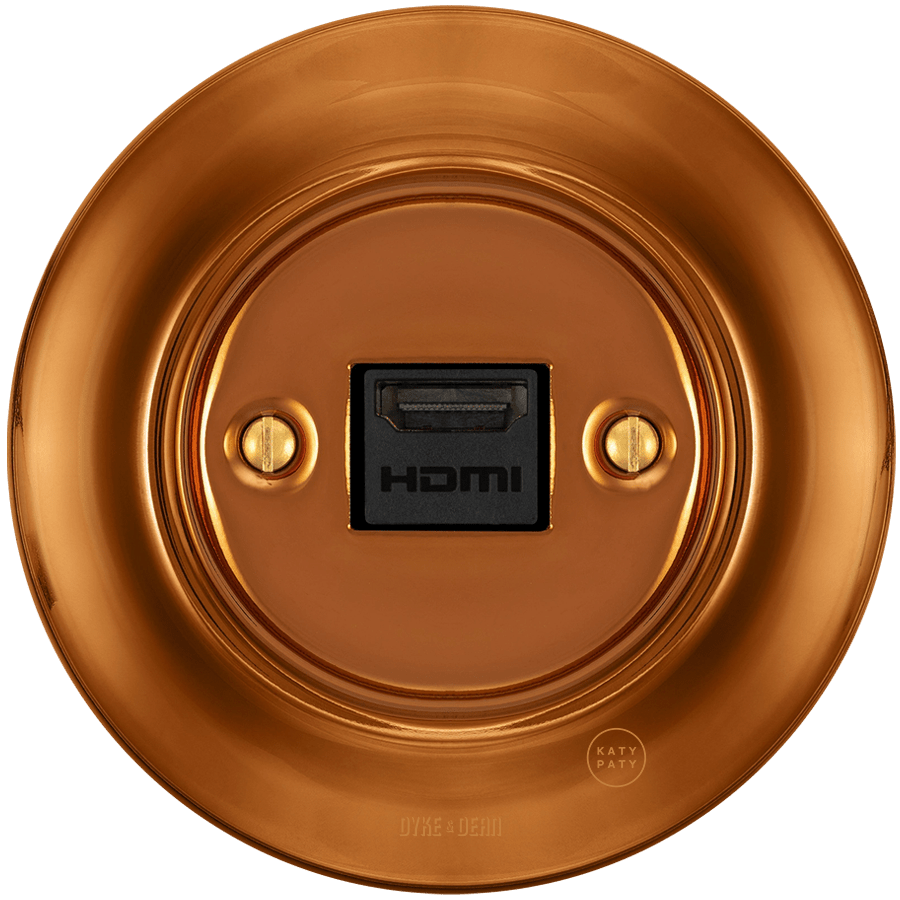 PORCELAIN WALL SOCKET BRONZE HDMI - DYKE & DEAN