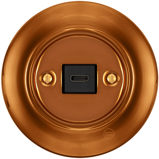 PORCELAIN WALL SOCKET BRONZE USB - C - DYKE & DEAN