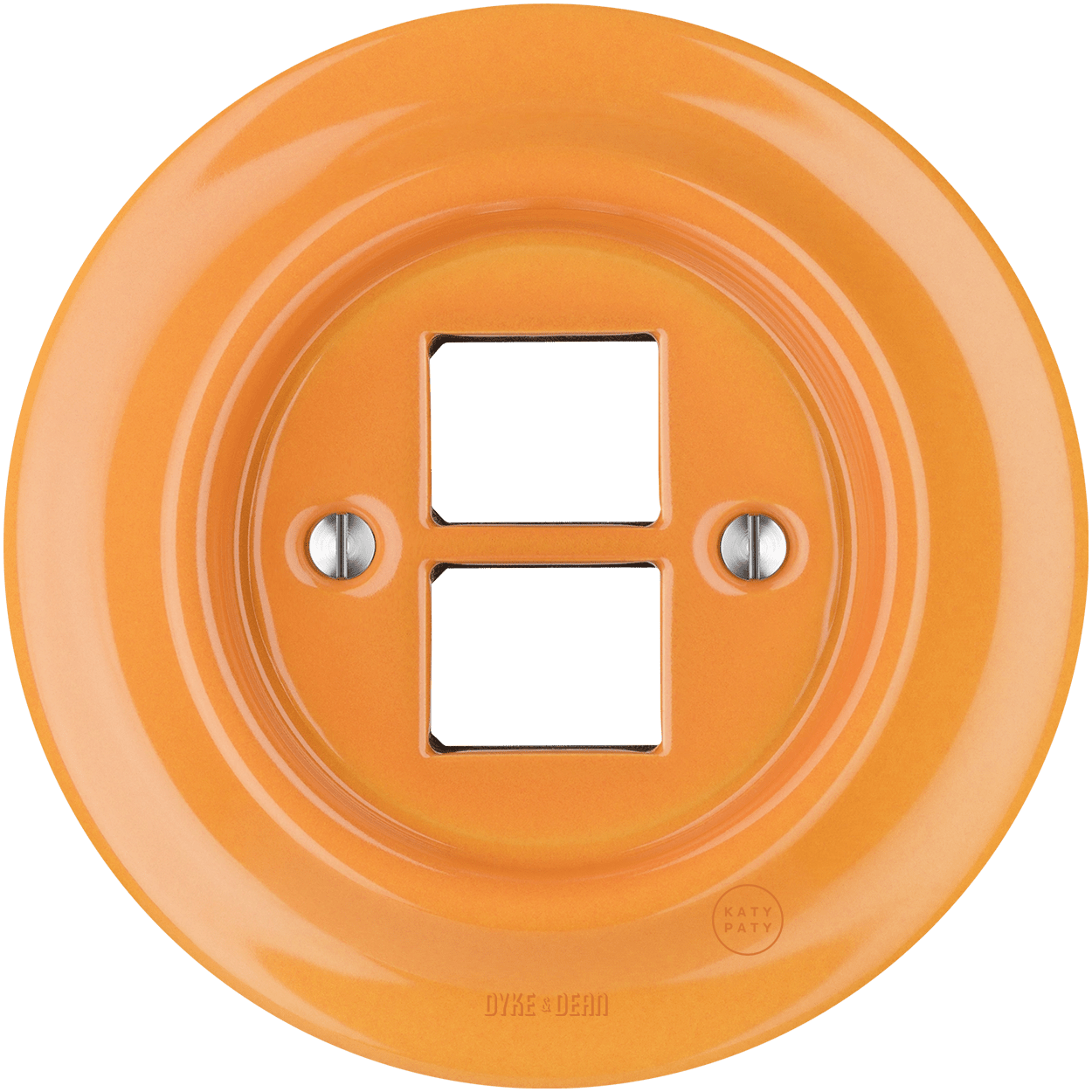 PORCELAIN WALL SOCKET CARROT DOUBLE PC/USB - DYKE & DEAN