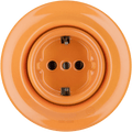 PORCELAIN WALL SOCKET CARROT SCHUKO - DYKE & DEAN