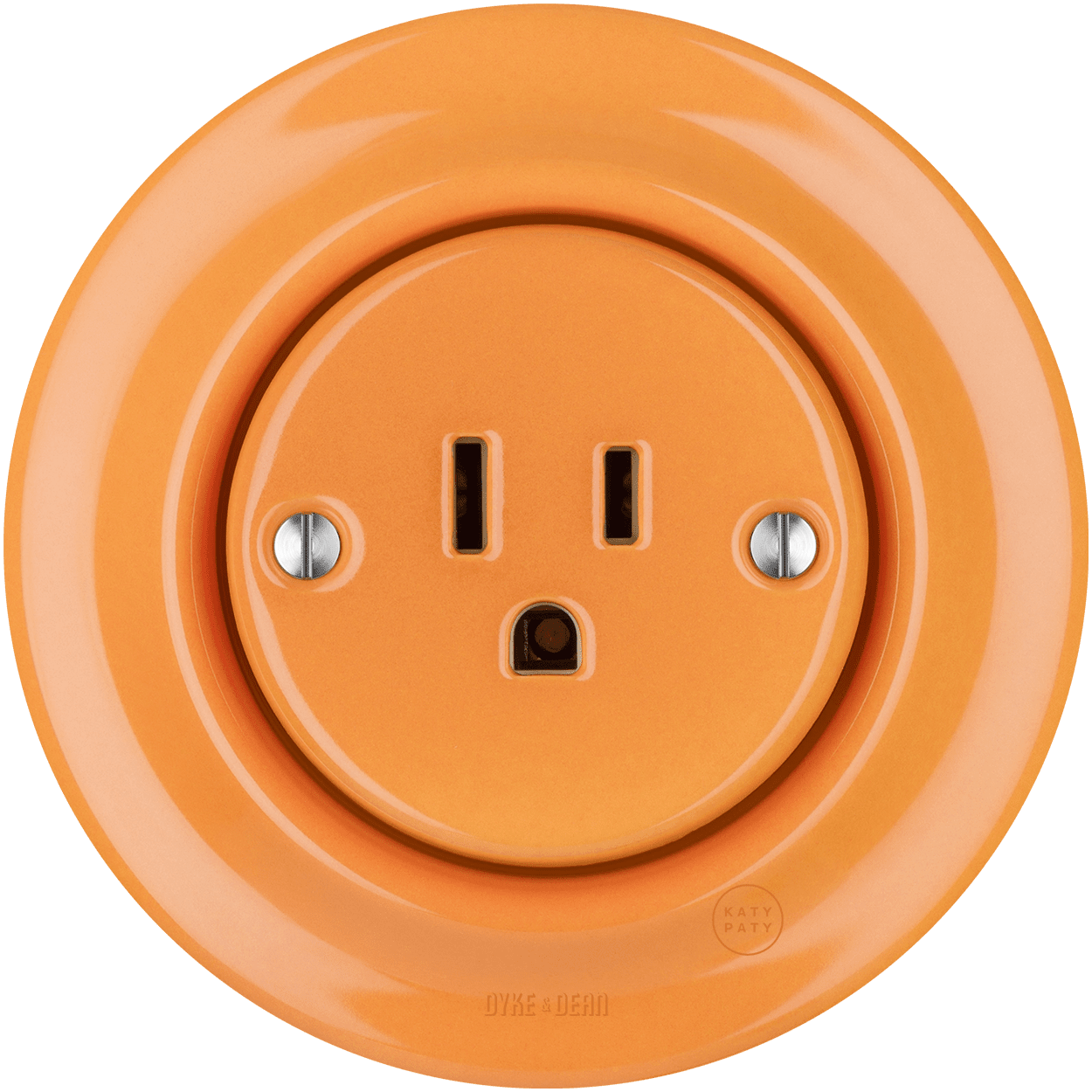 PORCELAIN WALL SOCKET CARROT USA 15 AMP - DYKE & DEAN