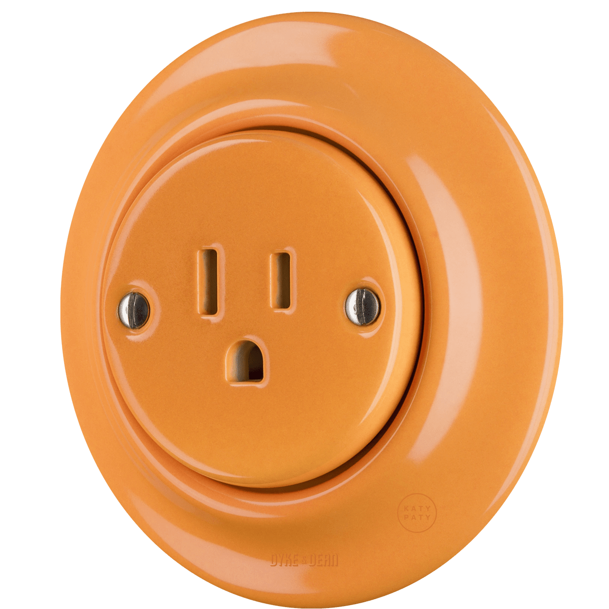 PORCELAIN WALL SOCKET CARROT USA 15 AMP - DYKE & DEAN