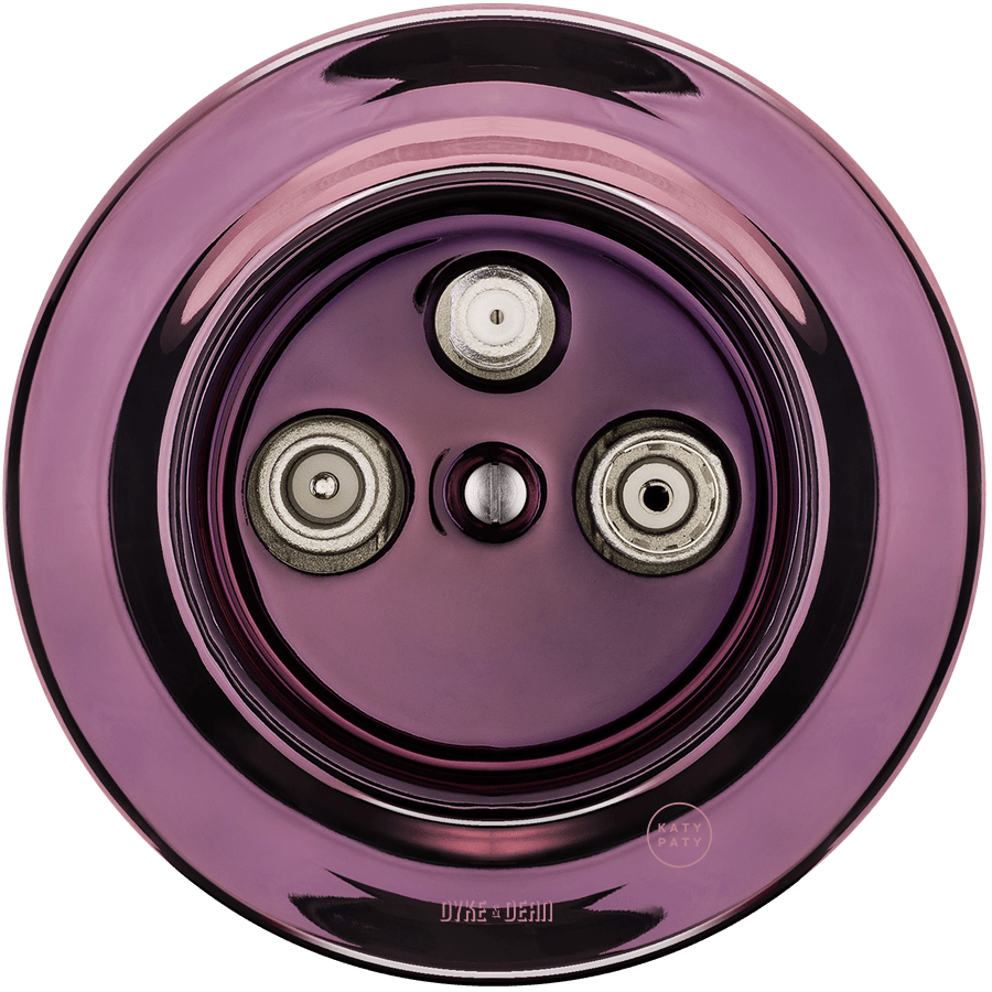 PORCELAIN WALL SOCKET PURPLE TV ANTENNA - DYKE & DEAN
