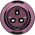 PORCELAIN WALL SOCKET PURPLE UK - DYKE & DEAN