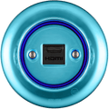 PORCELAIN WALL SOCKET SKY BLUE HDMI - DYKE & DEAN