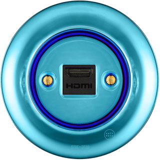PORCELAIN WALL SOCKET SKY BLUE HDMI - DYKE & DEAN