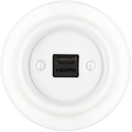 PORCELAIN WALL SOCKET WHITE HDMI - DYKE & DEAN