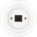 PORCELAIN WALL SOCKET WHITE HDMI - DYKE & DEAN