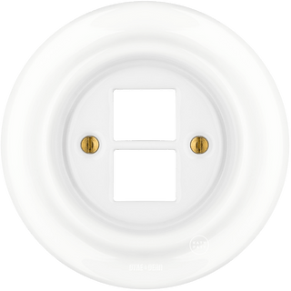 PORCELAIN WALL SOCKET WHITE PC/USB - DYKE & DEAN