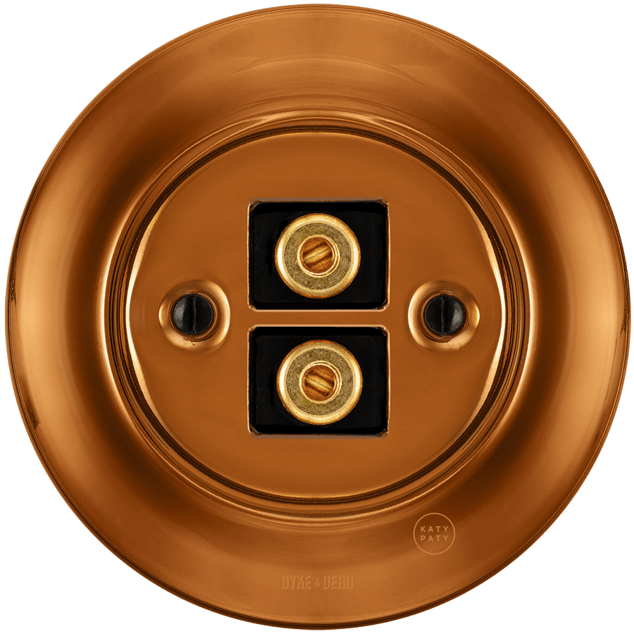 PORCELAIN WALL SPEAKER SOCKET BRONZE - DYKE & DEAN