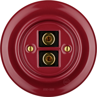PORCELAIN WALL SPEAKER SOCKET BURGUNDY - DYKE & DEAN