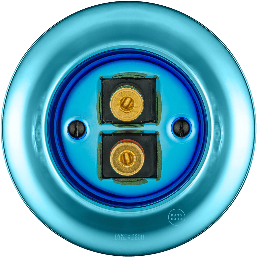 PORCELAIN WALL SPEAKER SOCKET SKY BLUE - DYKE & DEAN