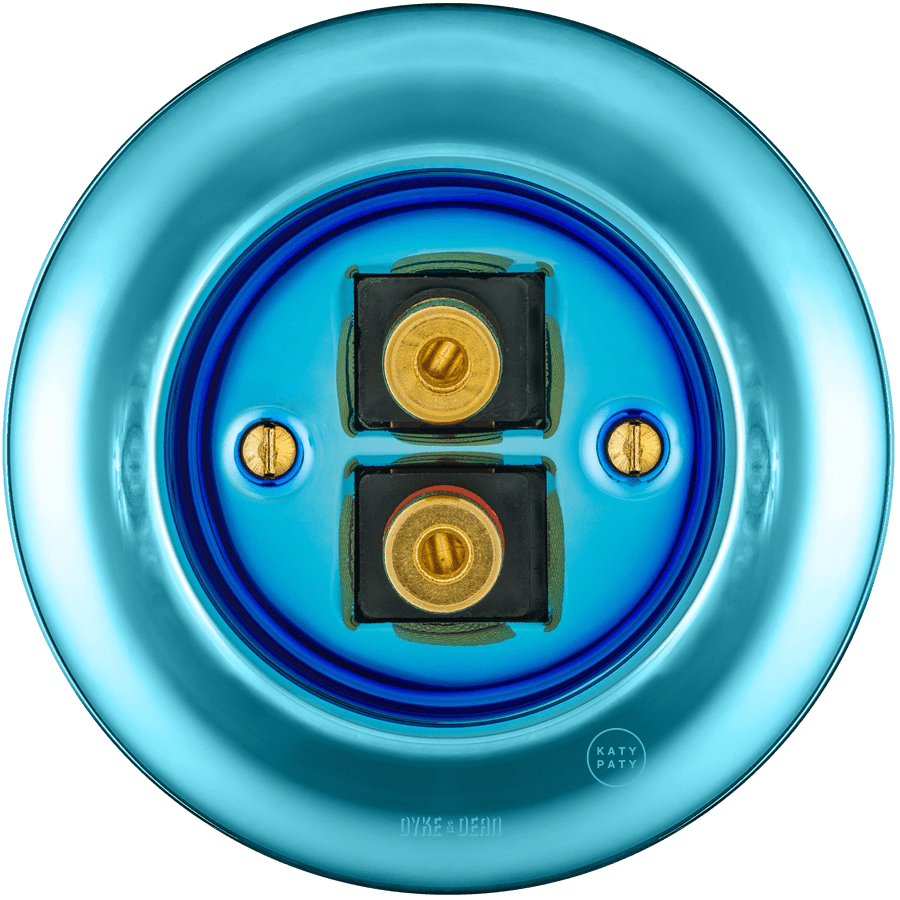 PORCELAIN WALL SPEAKER SOCKET SKY BLUE - DYKE & DEAN