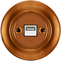 PORCELAIN WALL USB CHARGER BRONZE - DYKE & DEAN