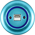 PORCELAIN WALL USB CHARGER SKY BLUE - DYKE & DEAN