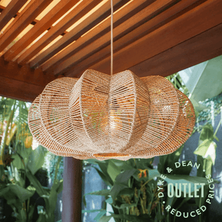 RATTAN PENDANT LAMPSHADE OUTLET - DYKE & DEAN