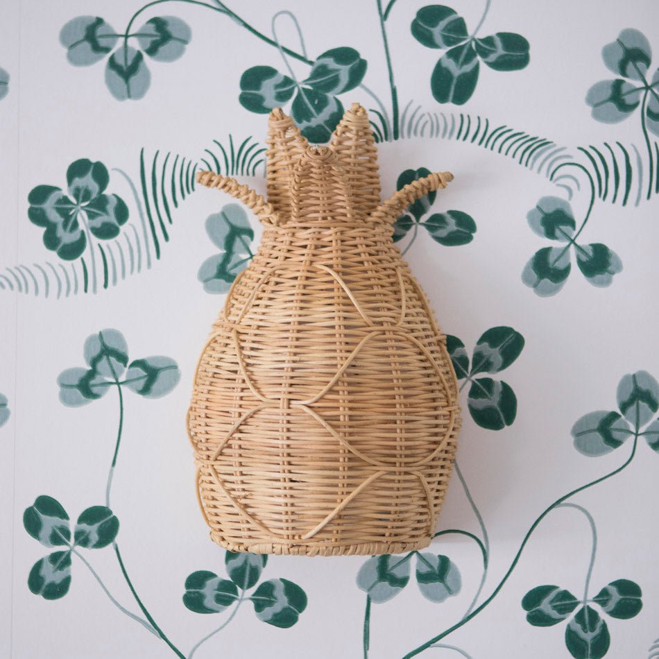 RATTAN WALL LAMP PINEAPPLE - DYKE & DEAN