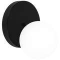 REFA WATERPROOF OPAL GLOBE WALL LIGHT BLACK - DYKE & DEAN