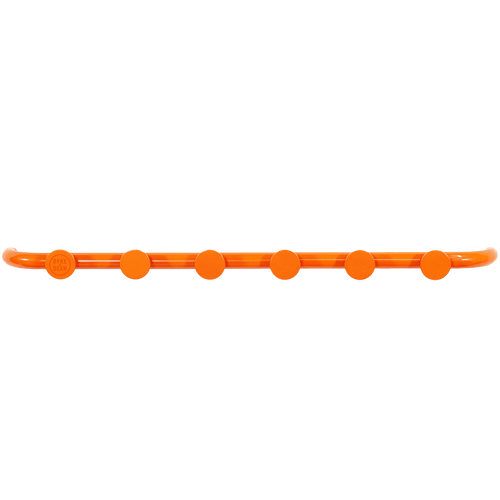RETRO TUBE HALLWAY COAT RACK WITH 6 HOOKS ORANGE - DYKE & DEAN