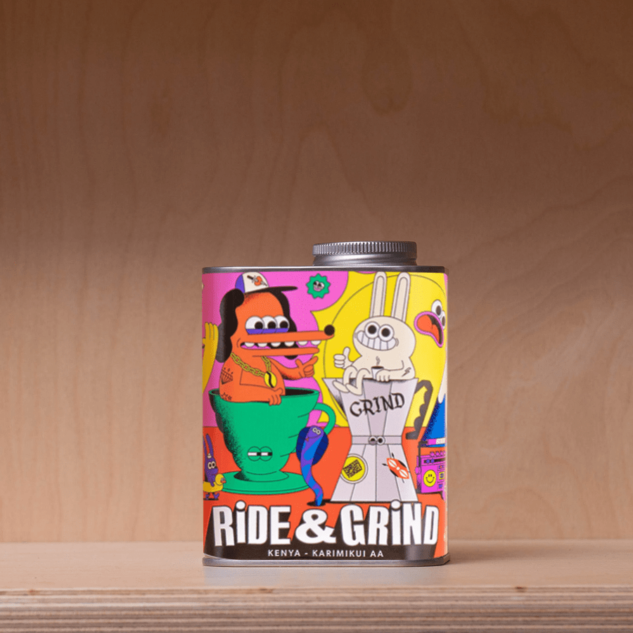 RIDE & GRIND KENYA COFFEE BEANS TIN - DYKE & DEAN