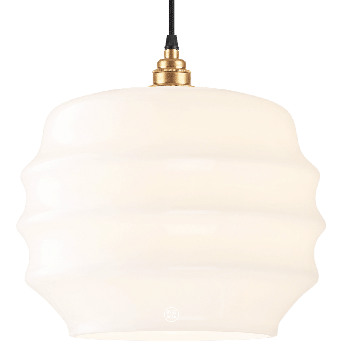 RIPPLE OPALINE PENDANT SHADE LARGE - DYKE & DEAN