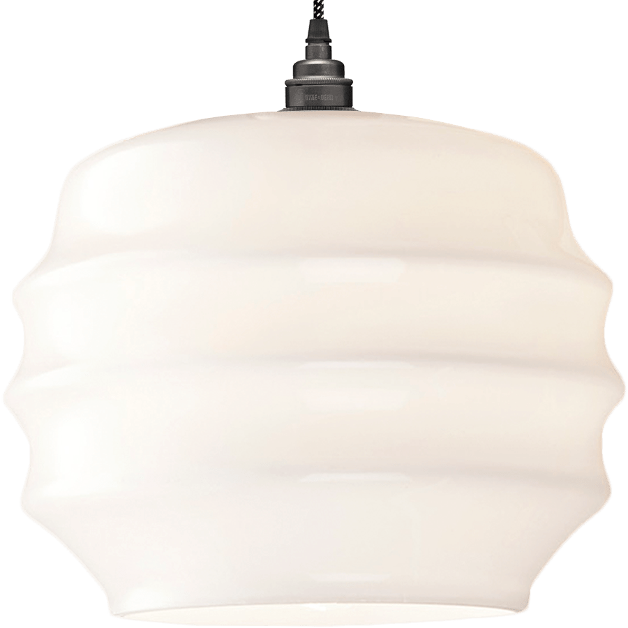 RIPPLE OPALINE PENDANT SHADE LARGE - DYKE & DEAN