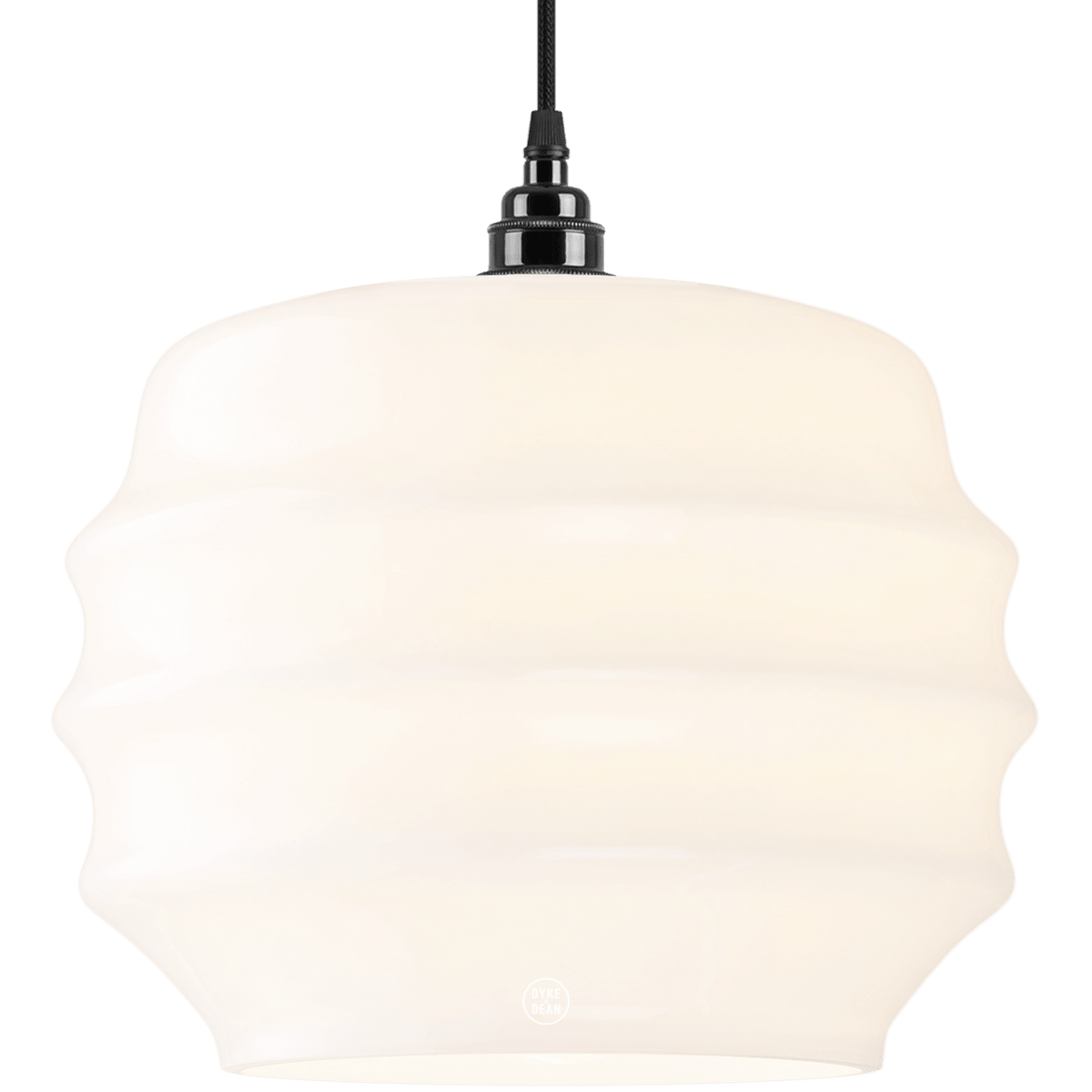 RIPPLE OPALINE PENDANT SHADE LARGE - DYKE & DEAN
