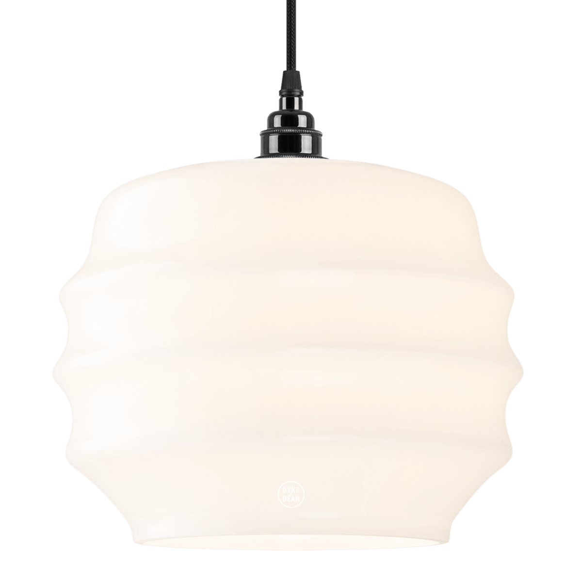 RIPPLE OPALINE PENDANT SHADE MEDIUM - DYKE & DEAN