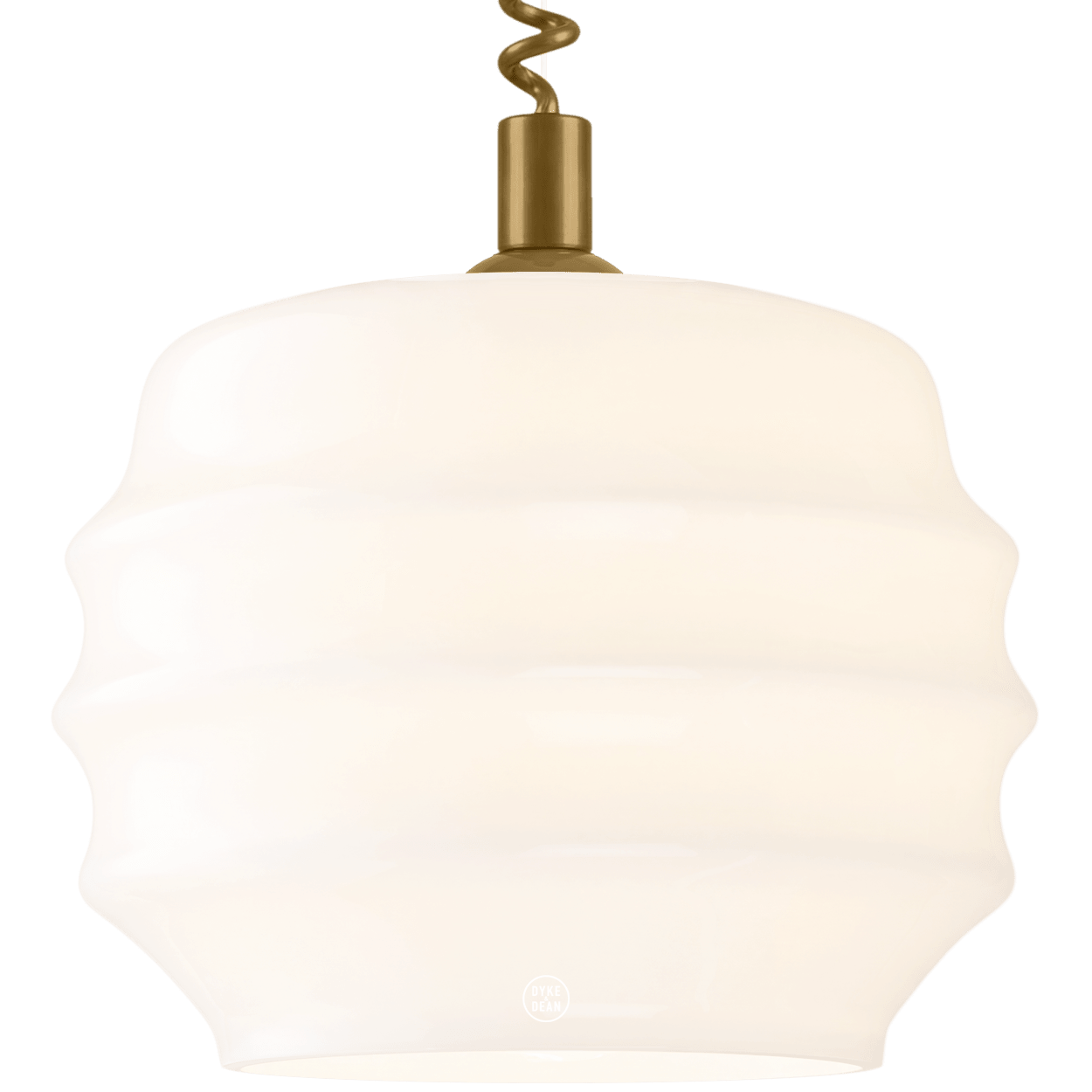 RIPPLE OPALINE RETRACTABLE CORD LIGHT LARGE - DYKE & DEAN