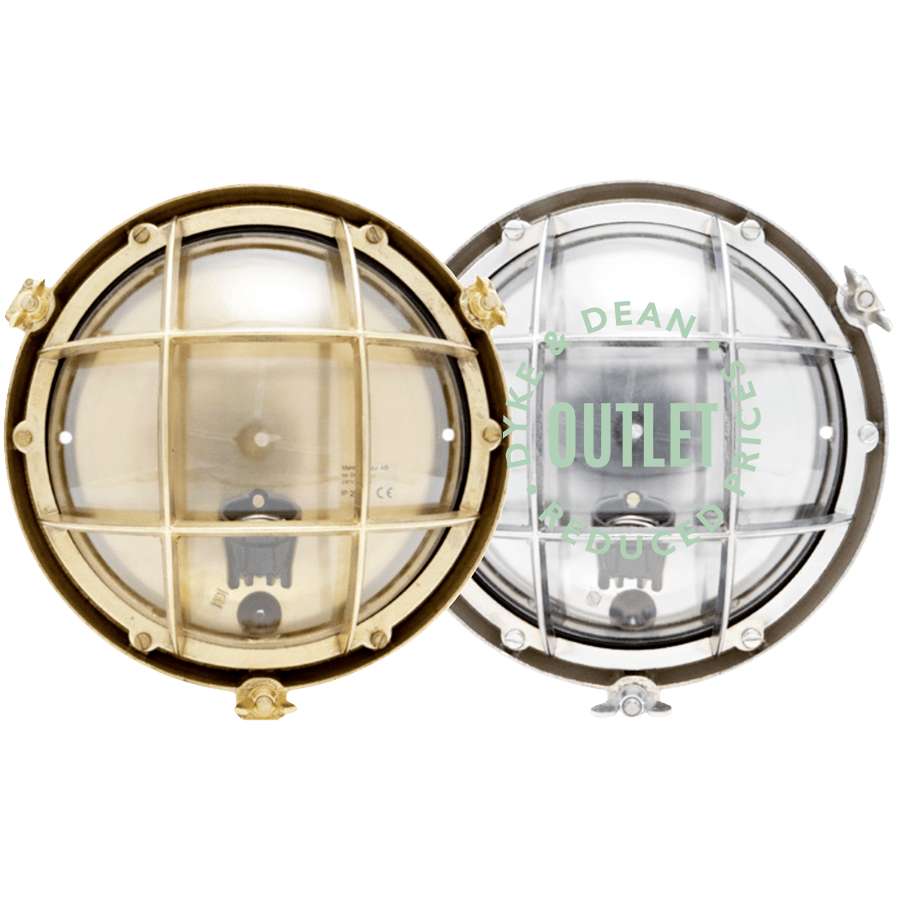 ROUND BULKHEAD LAMP OUTLET - DYKE & DEAN