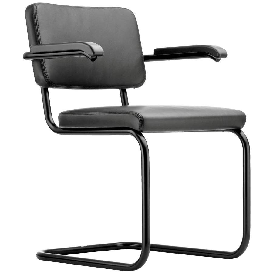S 64PV THONET LEATHER DINING CHAIR - DYKE & DEAN
