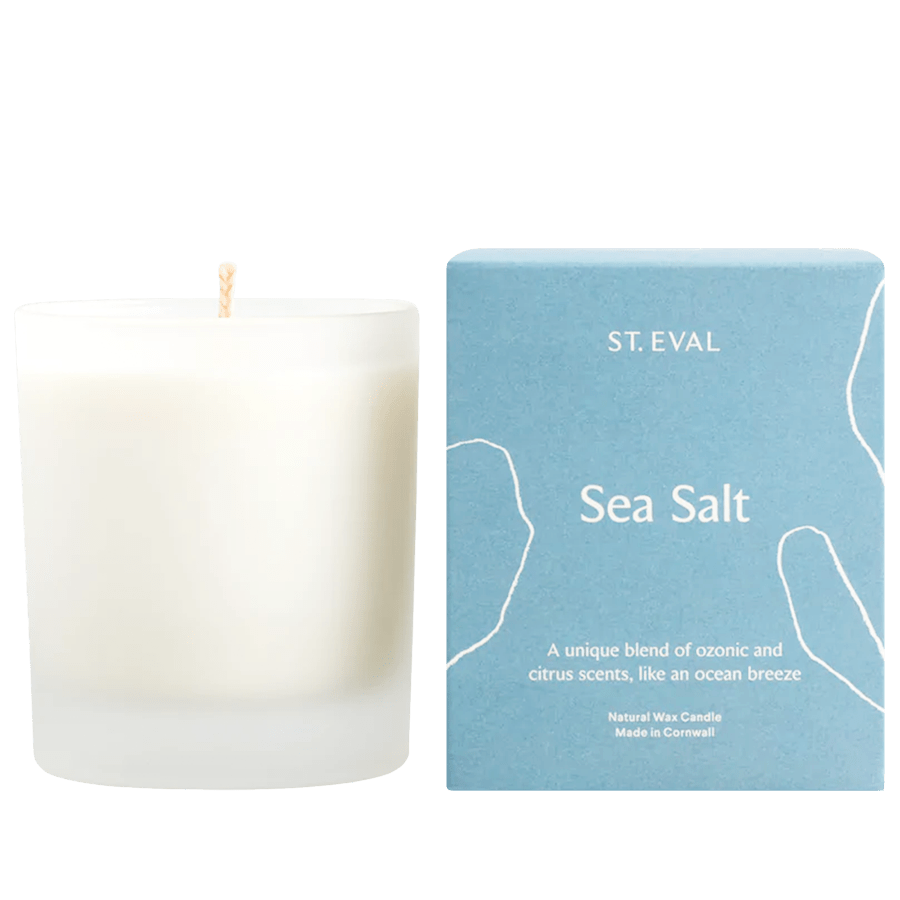 SEA SALT LAMORNA GLASS CANDLE - DYKE & DEAN