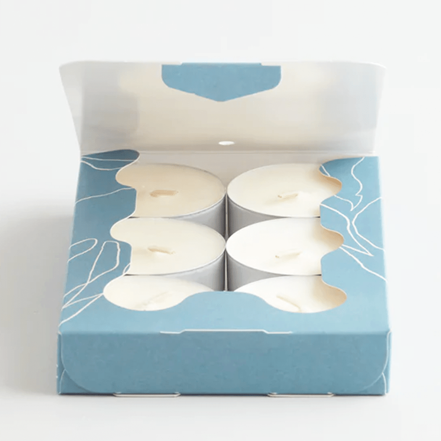 SEA SALT MAXI LAMORNA TEALIGHT CANDLES - DYKE & DEAN