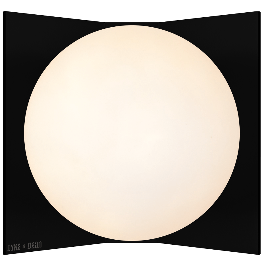 SHADED GLOBE WALL LIGHTS - DYKE & DEAN