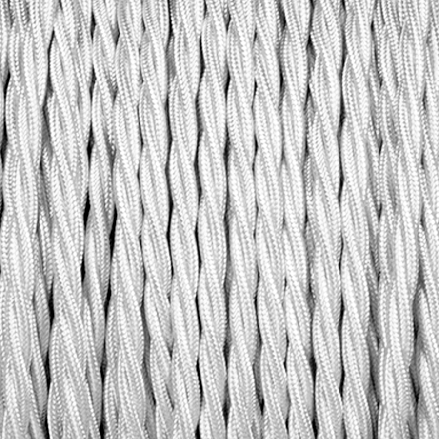 SILVER GREY FABRIC CABLE - DYKE & DEAN